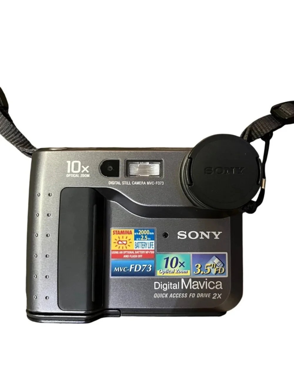 Sony MVC-FD73 Digital Mavica Camera NP-F Battery Untested No Charger Used